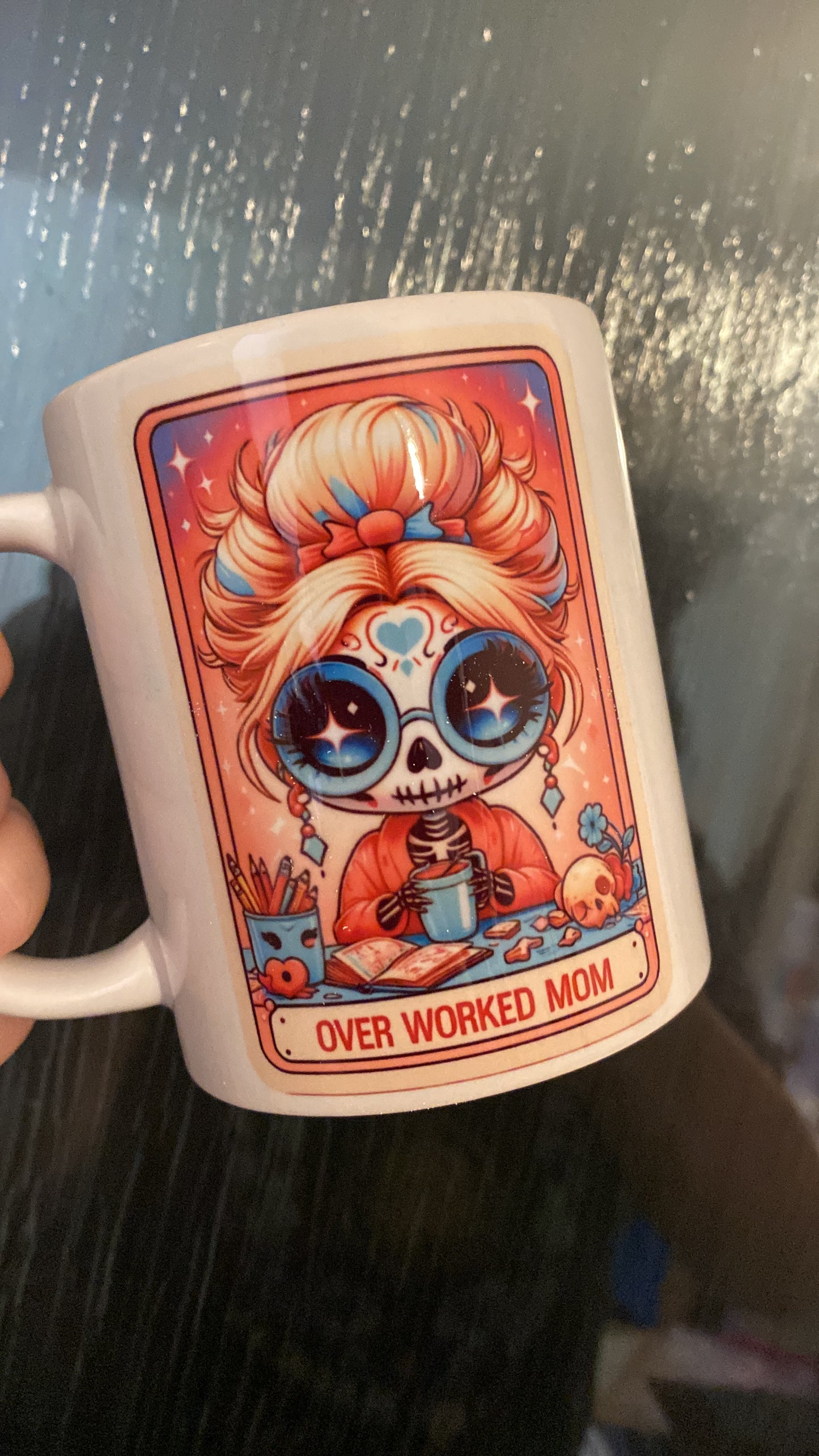 The overworked mum tarot mug