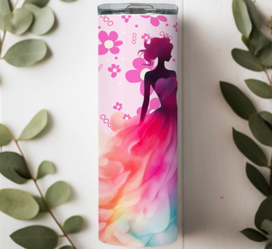 Barbie girl dress tumbler