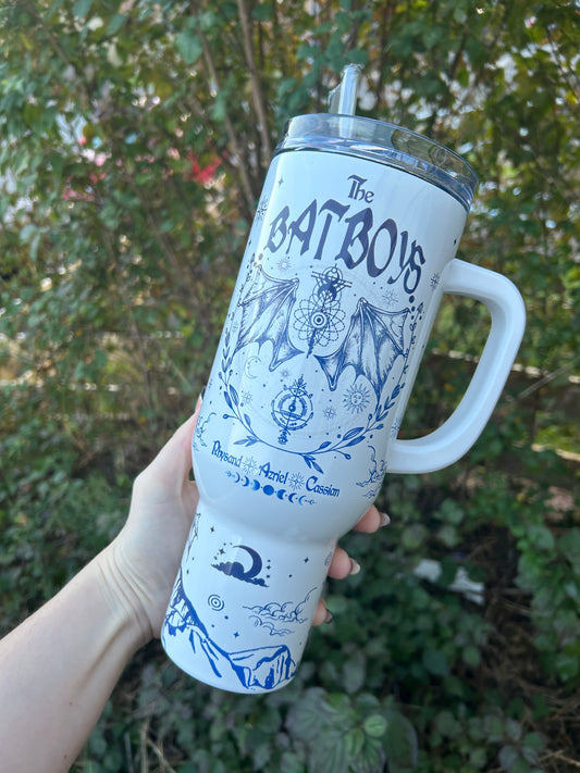 Bat Boys 40oz Tumbler Rhysand Azriel Cassian ACOTAR inspired