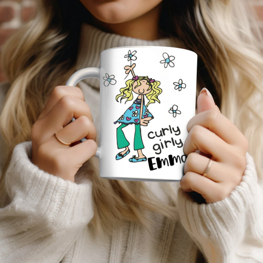 Curly Girly GC 90s Mug