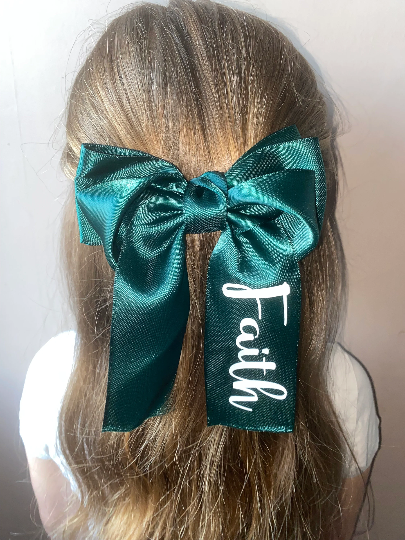 Personalised Long Hair Bow