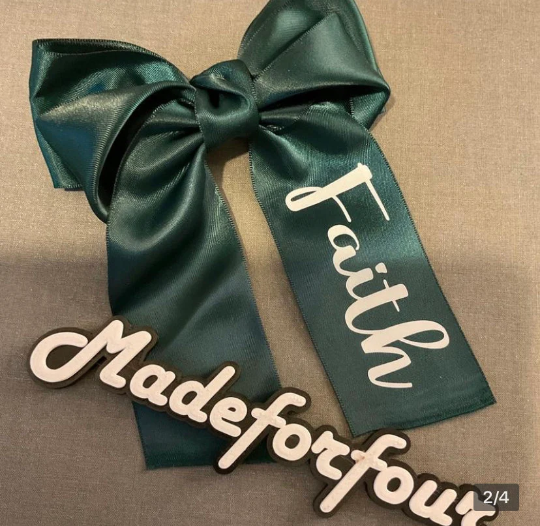 Personalised Long Hair Bow