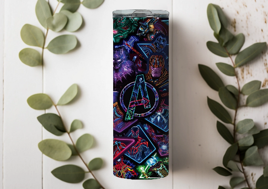 Neon Marvel Tumbler