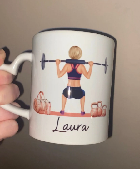 Squat it out Gym Girl Mug