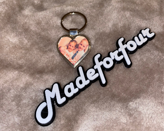 Photo Heart Keyring