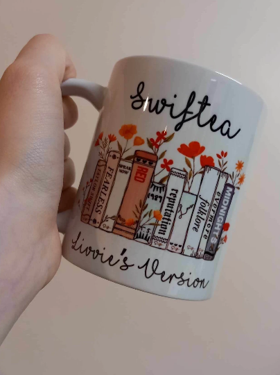 Swiftea Floral Album Personalised mug